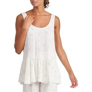 (NWT) Shabby Chic - floral flounced tank and bermuda shorts sleepwear set(small)